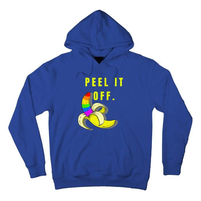 Peel It Off Banana Lesbian Gay Ice Lgbt Pride Gift Tall Hoodie