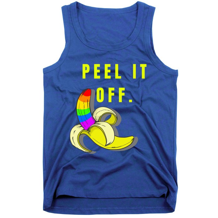 Peel It Off Banana Lesbian Gay Ice Lgbt Pride Gift Tank Top