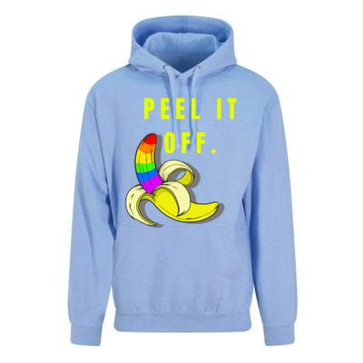 Peel It Off Banana Lesbian Gay Ice Lgbt Pride Gift Unisex Surf Hoodie