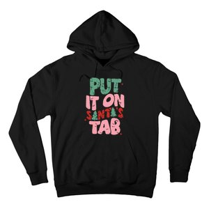 Put It On Santas Tab Retro Christmas Hoodie