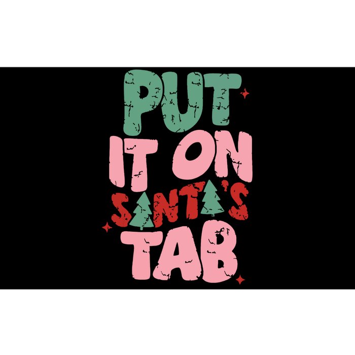 Put It On Santas Tab Retro Christmas Bumper Sticker