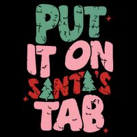 Put It On Santas Tab Retro Christmas 7-Panel Snapback Hat