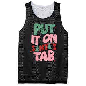 Put It On Santas Tab Retro Christmas Mesh Reversible Basketball Jersey Tank