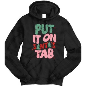 Put It On Santas Tab Retro Christmas Tie Dye Hoodie