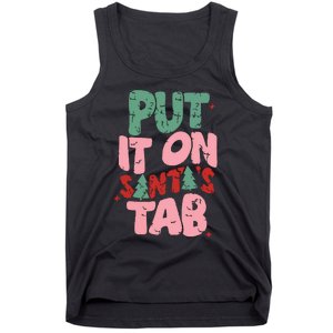 Put It On Santas Tab Retro Christmas Tank Top