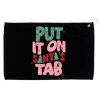 Put It On Santas Tab Retro Christmas Grommeted Golf Towel