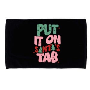 Put It On Santas Tab Retro Christmas Microfiber Hand Towel