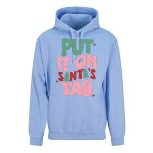 Put It On Santas Tab Retro Christmas Unisex Surf Hoodie