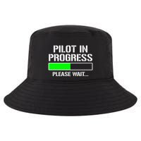 Pilot In Progress Funny Flight School Student Cool Comfort Performance Bucket Hat