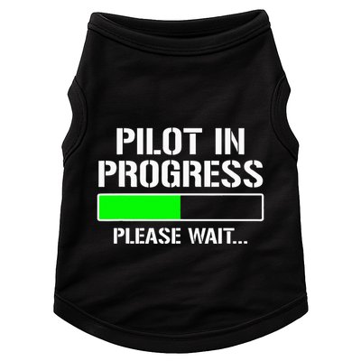 Pilot In Progress Funny Flight School Student Doggie Tank