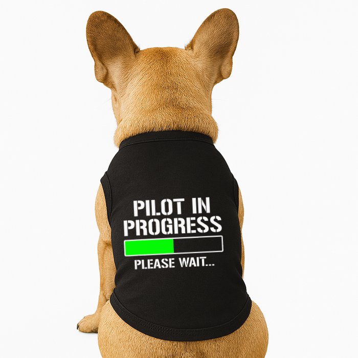 Pilot In Progress Funny Flight School Student Doggie Tank