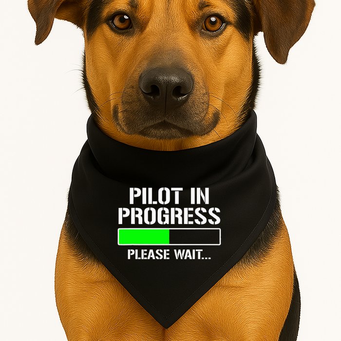 Pilot In Progress Funny Flight School Student USA-Made Doggie Bandana