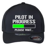 Pilot In Progress Funny Flight School Student Flexfit Unipanel Trucker Cap