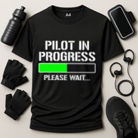 Pilot In Progress Funny Flight School Student Performance Shirt