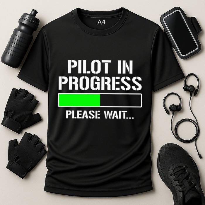Pilot In Progress Funny Flight School Student Performance Shirt
