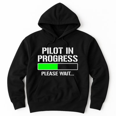 Pilot In Progress Funny Flight School Student Hoodie