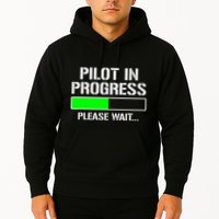 Pilot In Progress Funny Flight School Student Hoodie