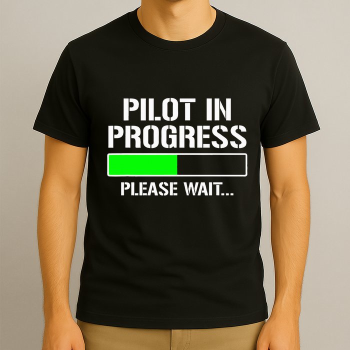 Pilot In Progress Funny Flight School Student T-Shirt