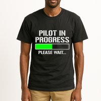 Pilot In Progress Funny Flight School Student Tall T-Shirt