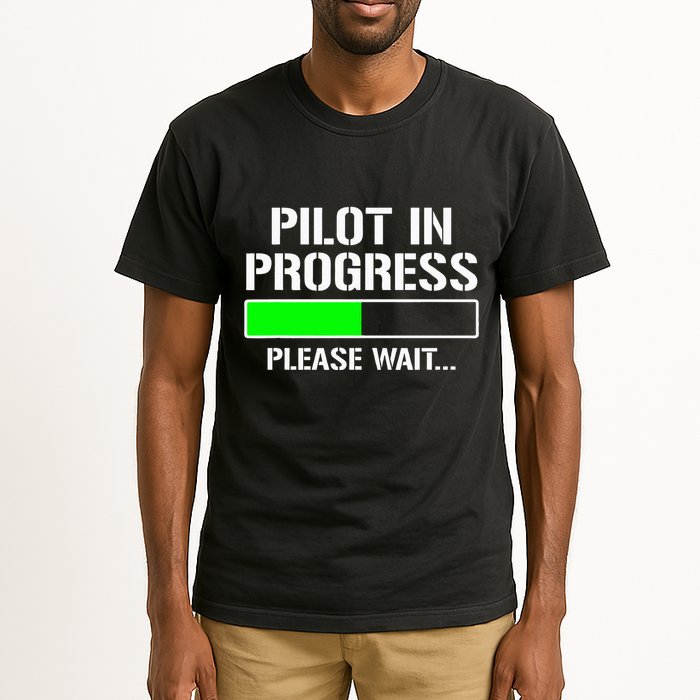 Pilot In Progress Funny Flight School Student Tall T-Shirt