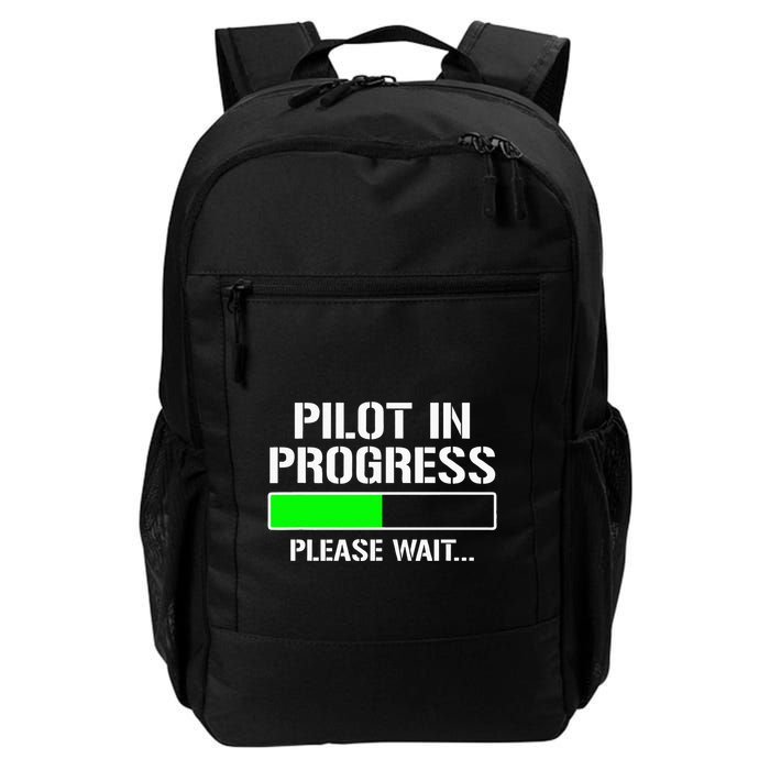 Pilot In Progress Funny Flight School Student Backpack