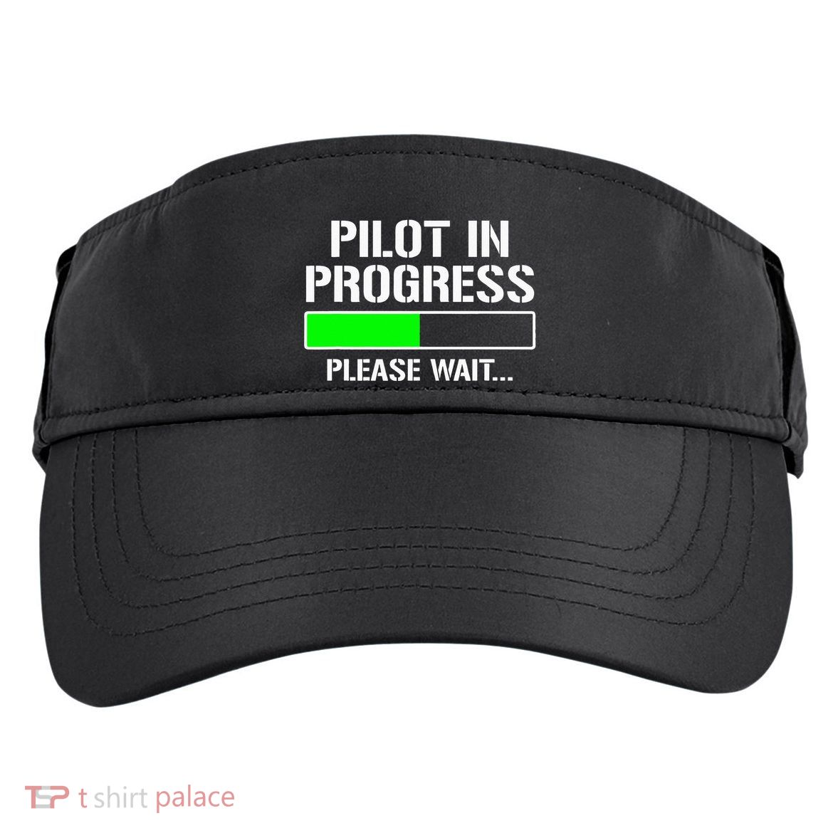 Pilot In Progress Funny Flight School Student Adult Drive Performance Visor