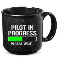 Pilot In Progress Funny Flight School Student 15oz Campfire Ceramic Mug