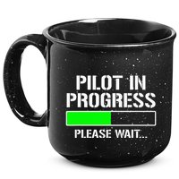 Pilot In Progress Funny Flight School Student 15oz Campfire Ceramic Mug