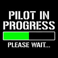 Pilot In Progress Funny Flight School Student Drawstring Bag
