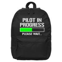 Pilot In Progress Funny Flight School Student 16 in Basic Backpack