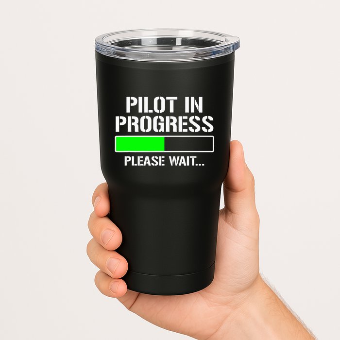 Pilot In Progress Funny Flight School Student Tumbler