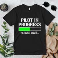 Pilot In Progress Funny Flight School Student Premium T-Shirt