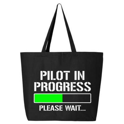 Pilot In Progress Funny Flight School Student 25L Jumbo Tote