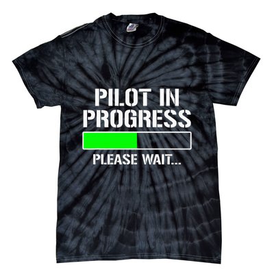Pilot In Progress Funny Flight School Student Tie-Dye T-Shirt