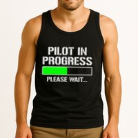 Pilot In Progress Funny Flight School Student Tank Top