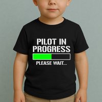 Pilot In Progress Funny Flight School Student Toddler T-Shirt
