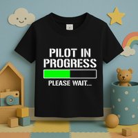 Pilot In Progress Funny Flight School Student Toddler T-Shirt