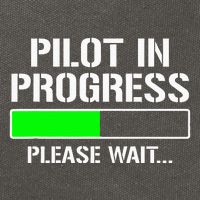 Pilot In Progress Funny Flight School Student Cotton Canvas Backpack