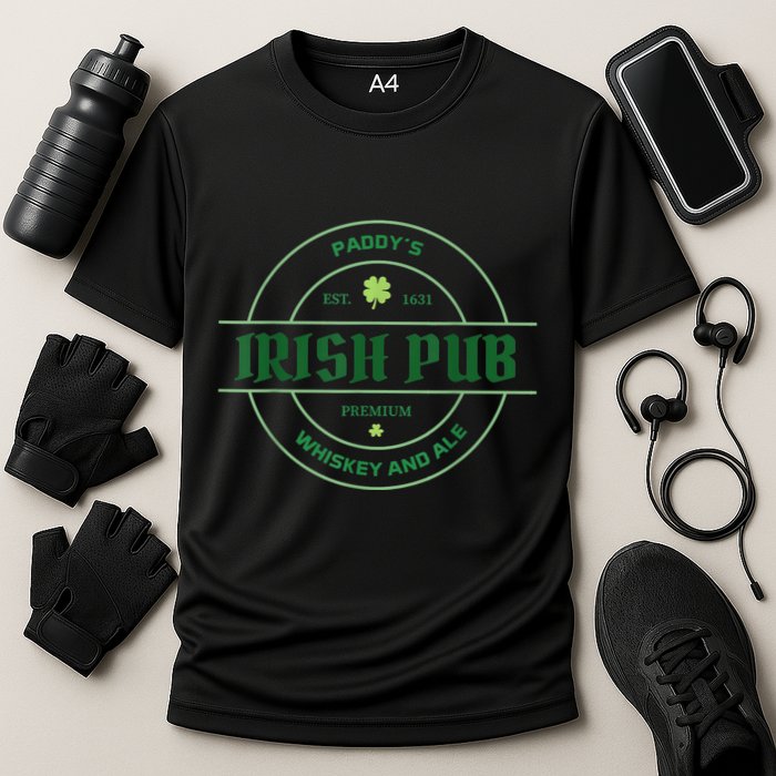 Paddy's Irish Pub Whiskey And Ale St Patrick's Day Performance Shirt