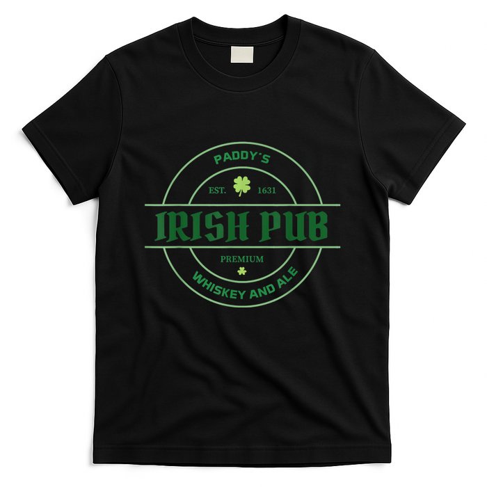 Paddy's Irish Pub Whiskey And Ale St Patrick's Day T-Shirt
