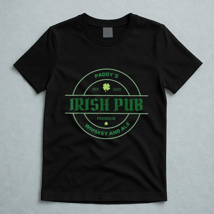 Paddy's Irish Pub Whiskey And Ale St Patrick's Day T-Shirt