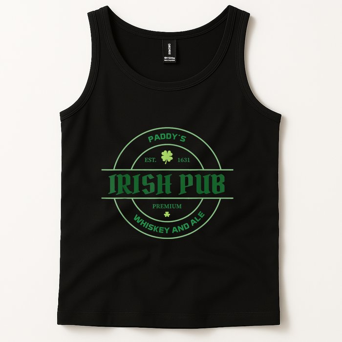 Paddy's Irish Pub Whiskey And Ale St Patrick's Day Tank Top