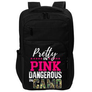 Pretty In Pinks D.Angerous In Camo Hunting Impact Tech Backpack