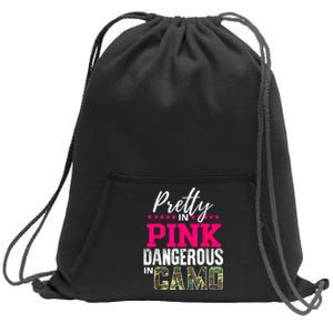 Pretty In Pinks D.Angerous In Camo Hunting Sweatshirt Cinch Pack Bag