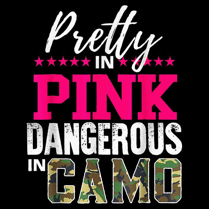 Pretty In Pinks D.Angerous In Camo Hunting Flat Bill Trucker Hat