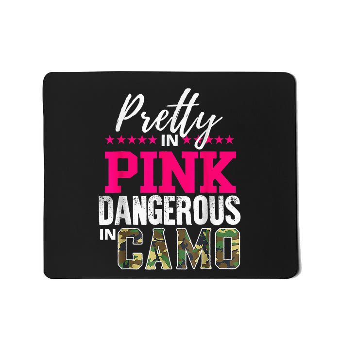 Pretty In Pinks D.Angerous In Camo Hunting Mousepad