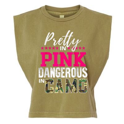 Pretty In Pinks D.Angerous In Camo Hunting Garment-Dyed Women's Muscle Tee