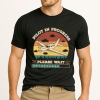Pilot In Progress Please Wait Funny Aviation Future Pilots Performance Shirt