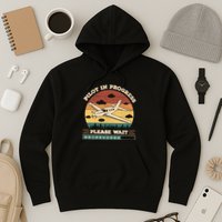Pilot In Progress Please Wait Funny Aviation Future Pilots Hoodie