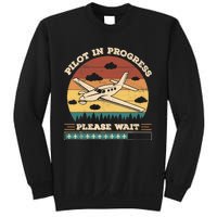 Pilot In Progress Please Wait Funny Aviation Future Pilots Sweatshirt